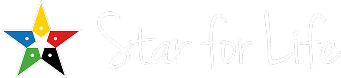 Multi-colored star logo with yellow, blue, red, green, black points, and "Star for Life" text.